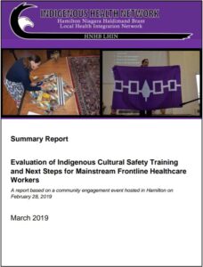 Community Engagement Event Report – Evaluation of Indigenous Cultural Safety Training – March 2019